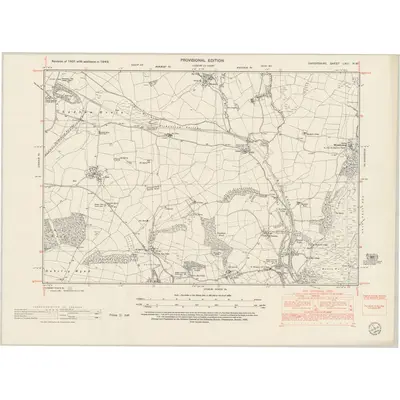 1949 Map of Shropshire LXIII.NW, 1953 Print