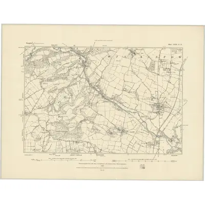 1882 Map of Shropshire LXIII.SE, 1883 Print