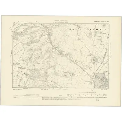 1901 Map of Shropshire LXIII.SE, 1903 Print