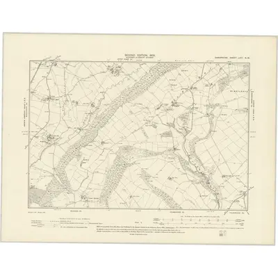 1901 Map of Shropshire LXIV.SW, 1903 Print