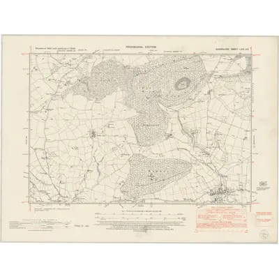 1949 Map of Shropshire LXIX.NE, 1953 Print