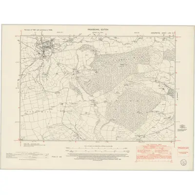 1949 Map of Shropshire LXIX.SE, 1953 Print