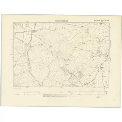 1901 Map of Shropshire LXIX.SW, 1903 Print