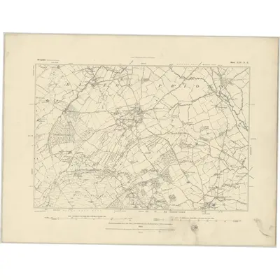 1882 Map of Shropshire LXV.NE, 1883 Print