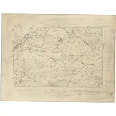 1882 Map of Shropshire LXV.NW, 1883 Print