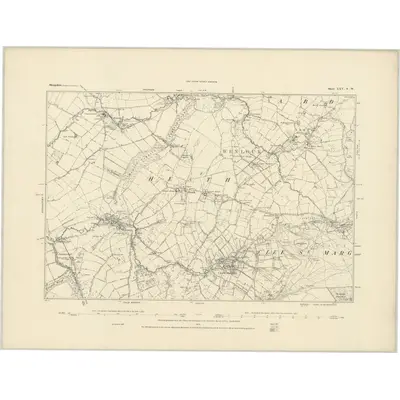 1883 Map of Shropshire LXV.SW