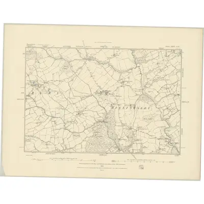 1882 Map of Shropshire LXVI.SE, 1883 Print