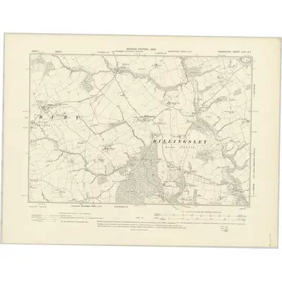 1902 Map of Shropshire LXVI.SE, 1903 Print