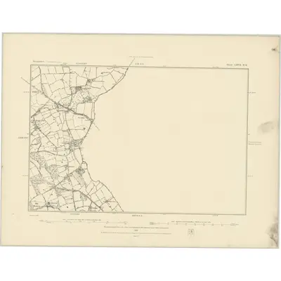 1882 Map of Shropshire LXVII.NE, 1883 Print