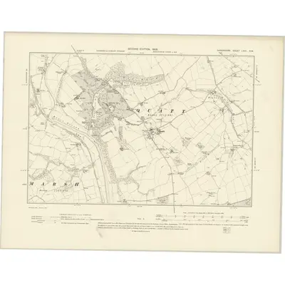 1901 Map of Shropshire LXVII.NW, 1903 Print