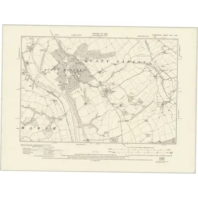 1925 Map of Shropshire LXVII.NW, 1928 Print