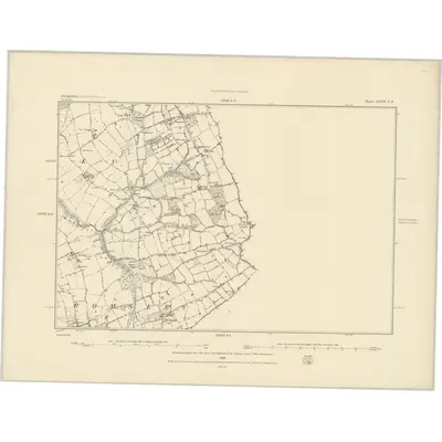 1882 Map of Shropshire LXVII.SE, 1883 Print