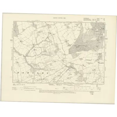 1902 Map of Shropshire LXVII.SE, 1903 Print