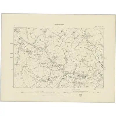 1883 Map of Shropshire LXVIII.NE, 1884 Print