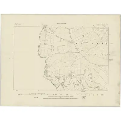 1883 Map of Shropshire LXVIII.NW, 1884 Print