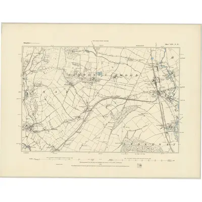 1883 Map of Shropshire LXX.NE