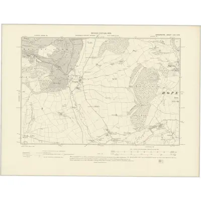 1901 Map of Shropshire LXX.NW, 1903 Print
