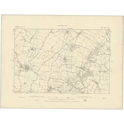 1883 Map of Shropshire LXXI.NE