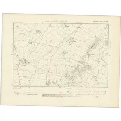 1901 Map of Shropshire LXXI.NE, 1903 Print