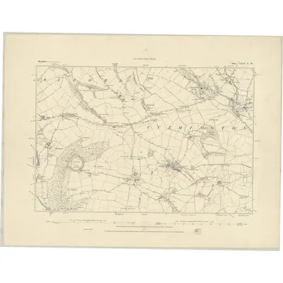 1883 Map of Shropshire LXXI.NW