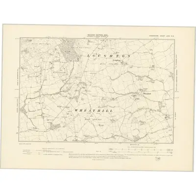 1902 Map of Shropshire LXXII.NE, 1903 Print