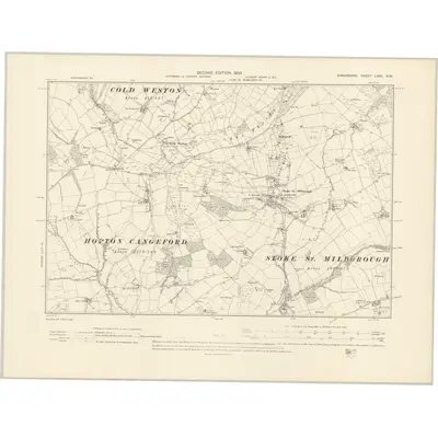 1902 Map of Shropshire LXXII.NW, 1903 Print