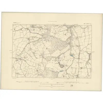 1882 Map of Shropshire LXXIII.NE, 1883 Print