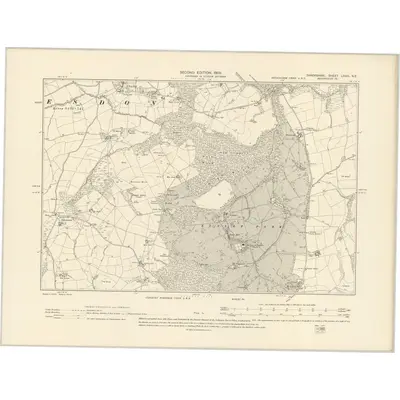 1901 Map of Shropshire LXXIII.NE, 1903 Print