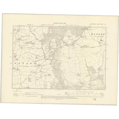 1902 Map of Shropshire LXXIII.SE, 1903 Print