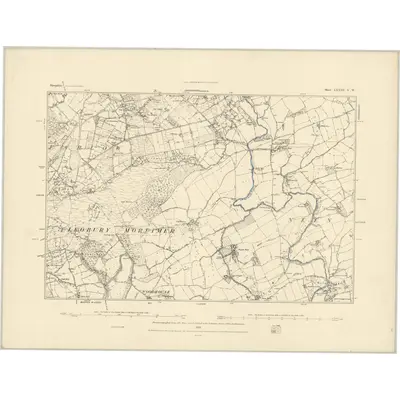 1883 Map of Shropshire LXXIII.SW