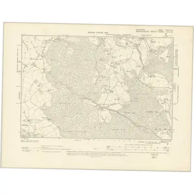1902 Map of Shropshire LXXIV.SW, 1904 Print