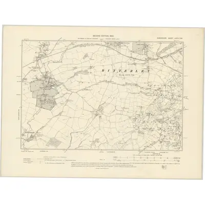 1902 Map of Shropshire LXXIX.NW, 1903 Print