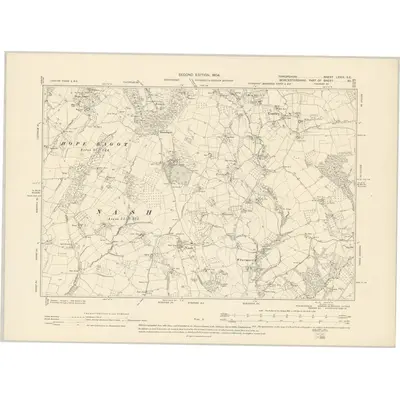1902 Map of Shropshire LXXIX.SE, 1904 Print
