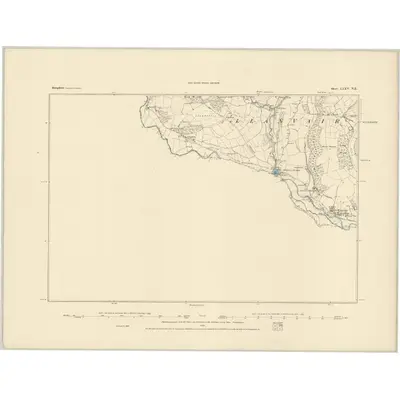 1883 Map of Shropshire LXXV.NE, 1884 Print