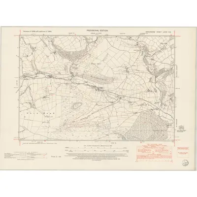 1949 Map of Shropshire LXXVI.NE, 1953 Print