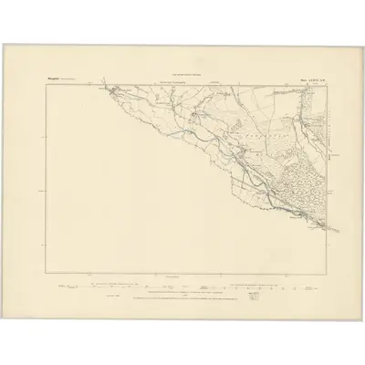 1883 Map of Shropshire LXXVI.SW, 1884 Print