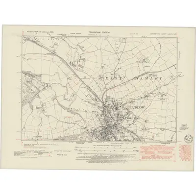 1938 Map of Shropshire LXXVIII.NE, 1949 Print