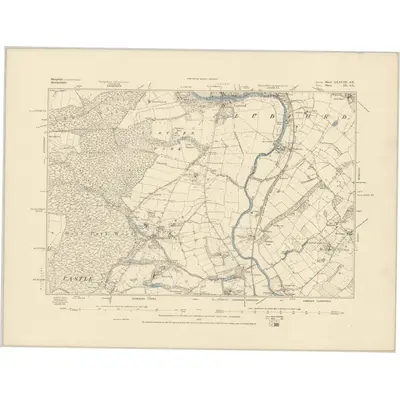 1883 Map of Shropshire LXXVIII.SE, 1884 Print