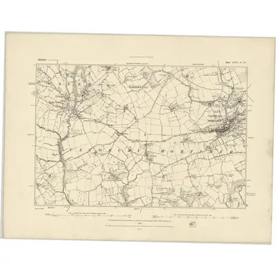 1883 Map of Shropshire LXXX.NW