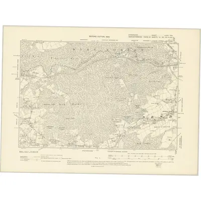 1902 Map of Shropshire LXXXI.NW, 1904 Print