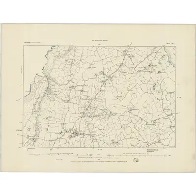1874 Map of Shropshire V.SE, 1884 Print