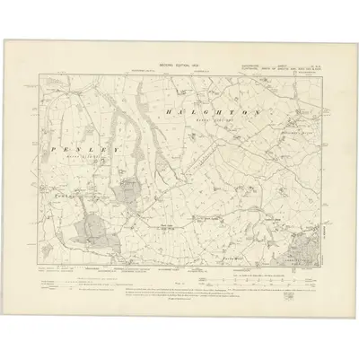 1899 Map of Shropshire VI.NE, 1903 Print