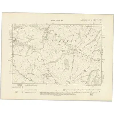 1898 Map of Shropshire VI.NW, 1902 Print