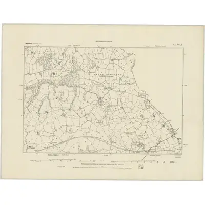 1874 Map of Shropshire VI.SE, 1884 Print