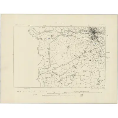 1879 Map of Shropshire VII.NE, 1884 Print