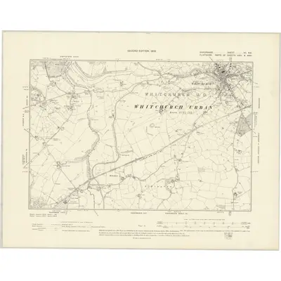 1899 Map of Shropshire VII.NE, 1902 Print
