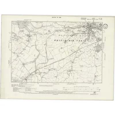 1924 Map of Shropshire VII.NE, 1934 Print