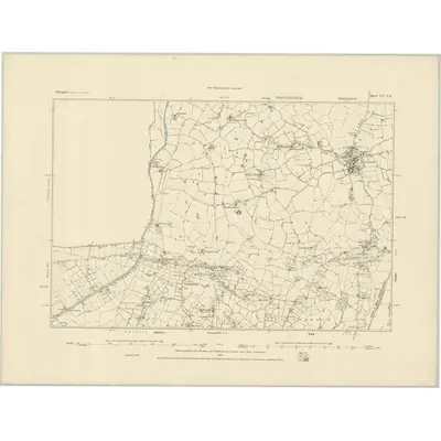 1879 Map of Shropshire VII.SE, 1884 Print