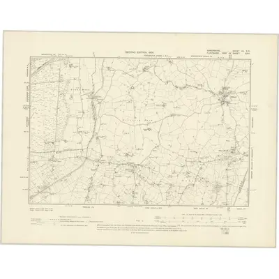 1899 Map of Shropshire VII.SE, 1902 Print