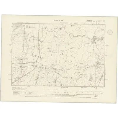 1924 Map of Shropshire VII.SE, 1937 Print